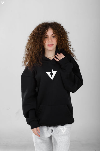 REBEL STONE VELOCI BLACK HOODIE !